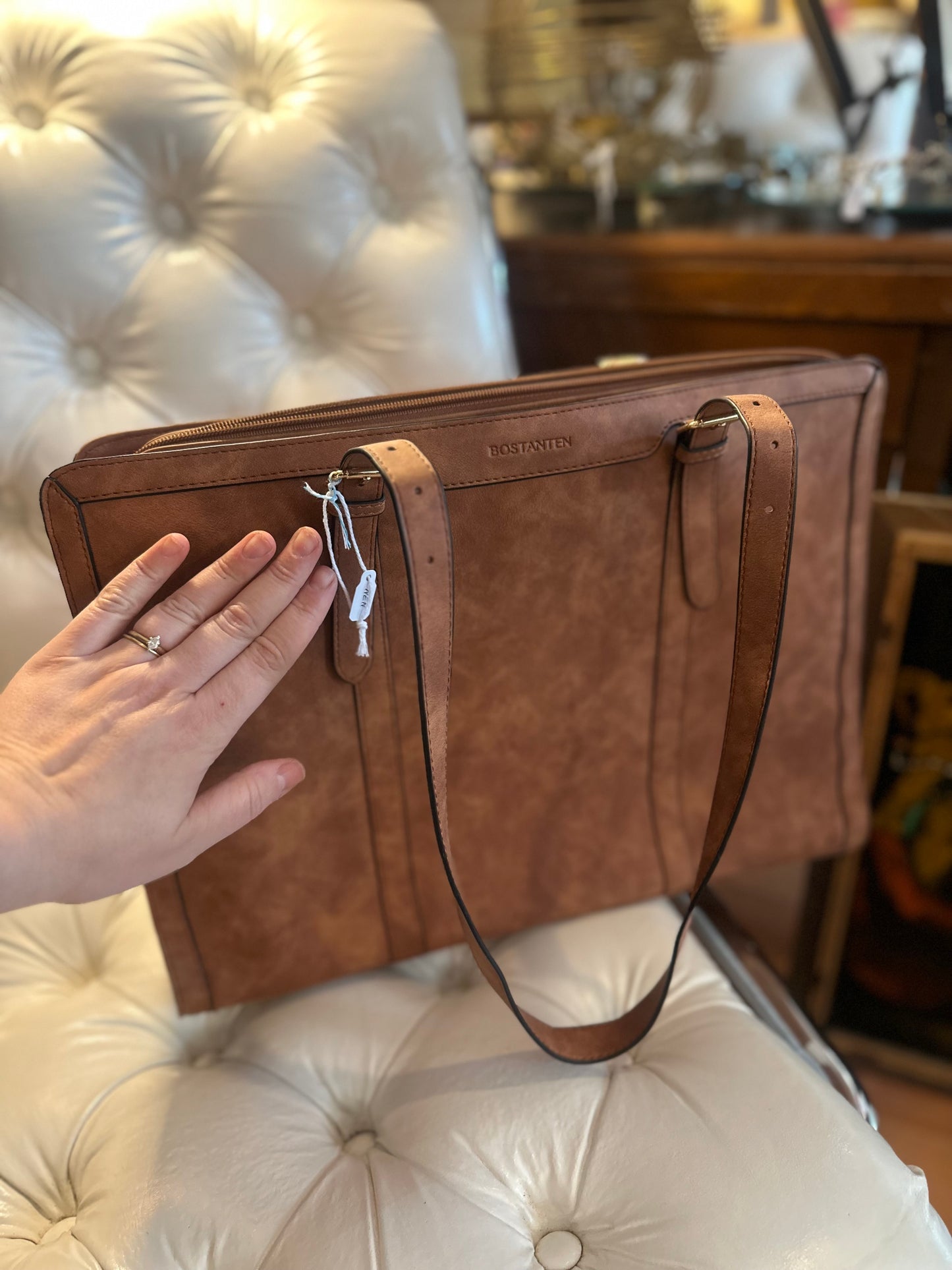 Bostanten Leather work bag