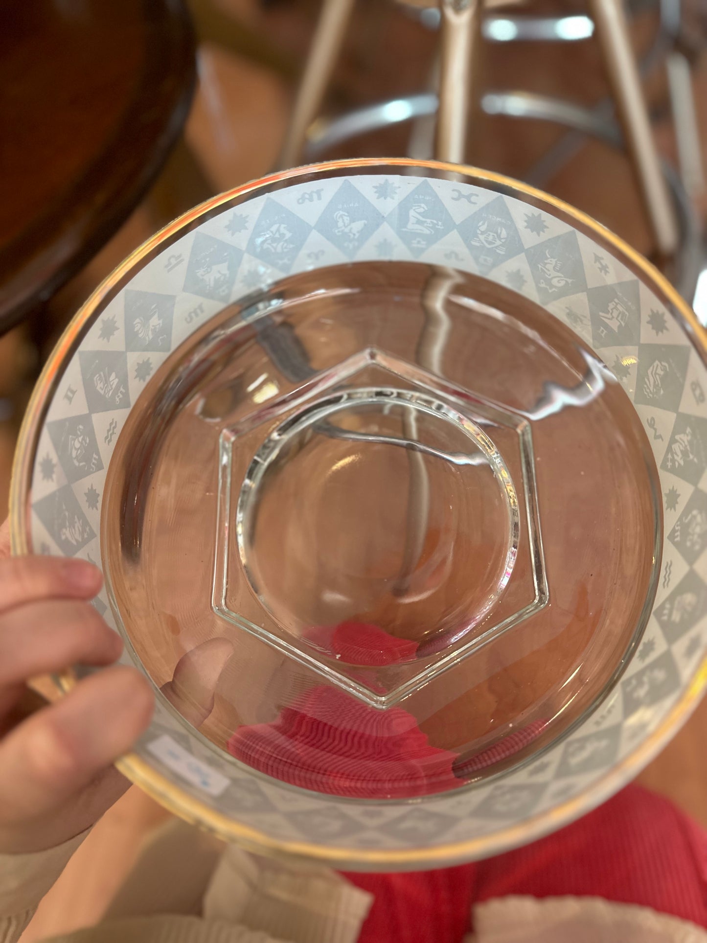 Jeannette Glass Horoscope Serving bowl