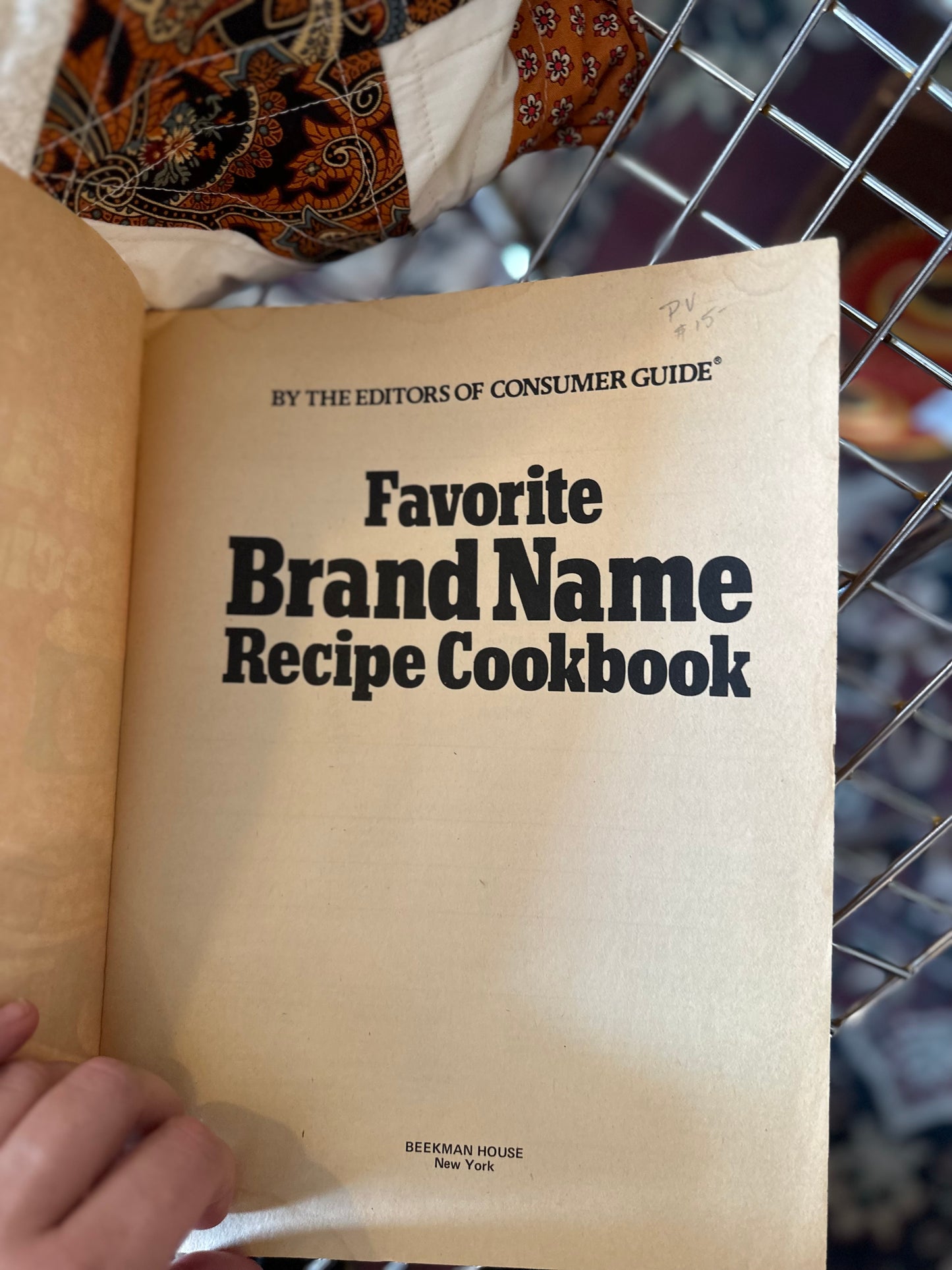 1981 Favorite Brand Name Recipe Cookbook - over 2000 Recipes
