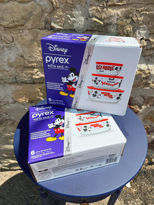 Disney 100 Mickey Mouse Pyrex sets