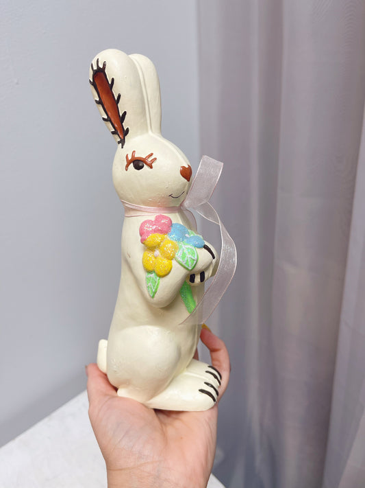 Vintage Plaster Bunny figure