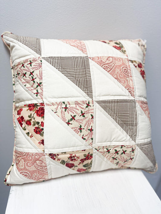 Roses Quilted Accent Pillow