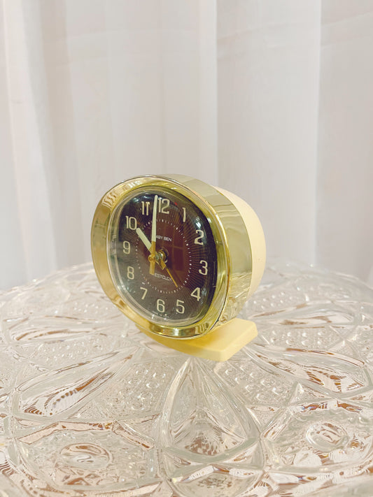 Baby Ben Gold & Cream Alarm Clock