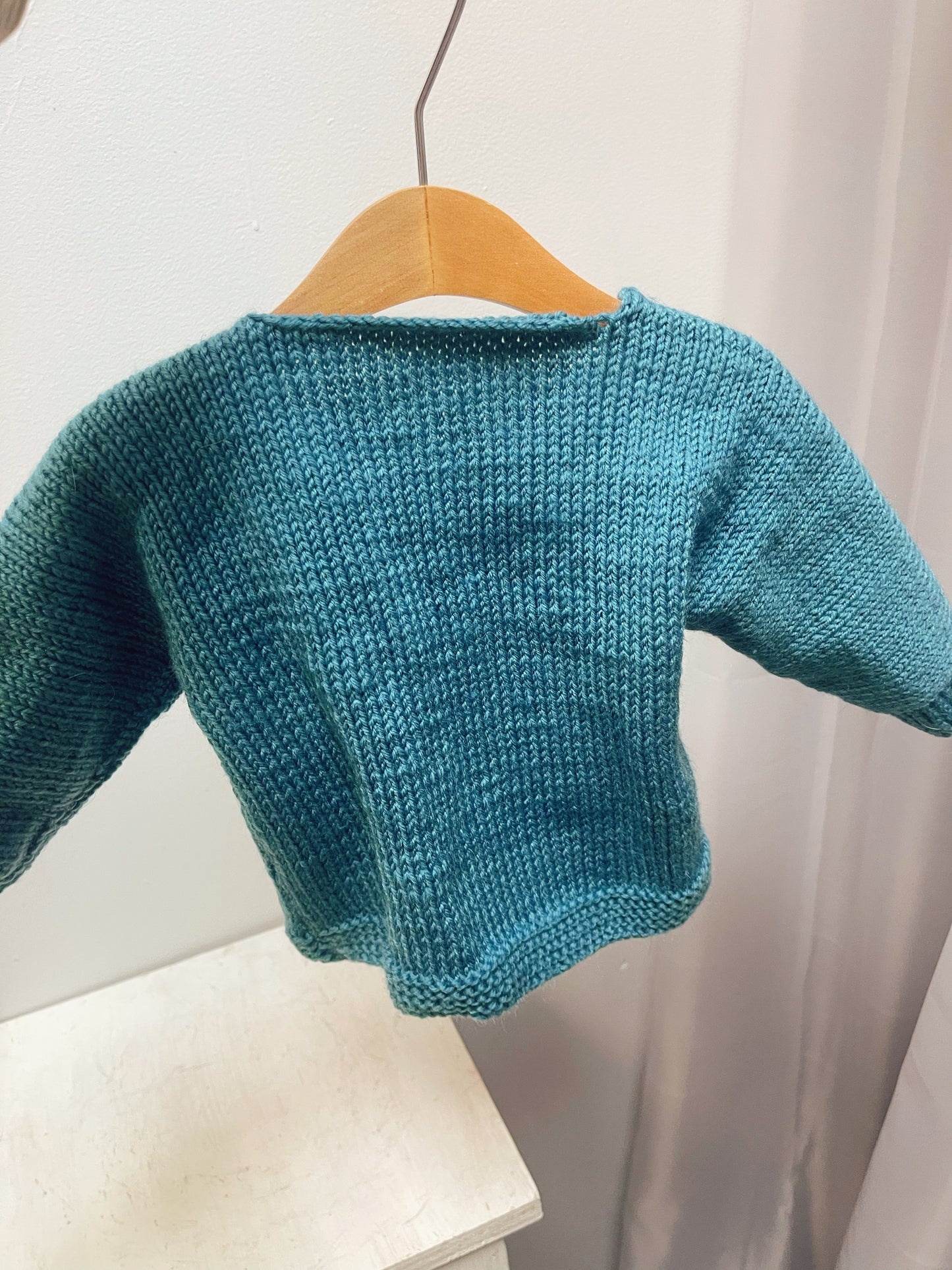 Cozy Handmade baby sweater - blue