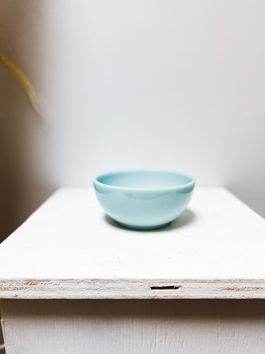 Small Blue Fire King bowl - ovenware