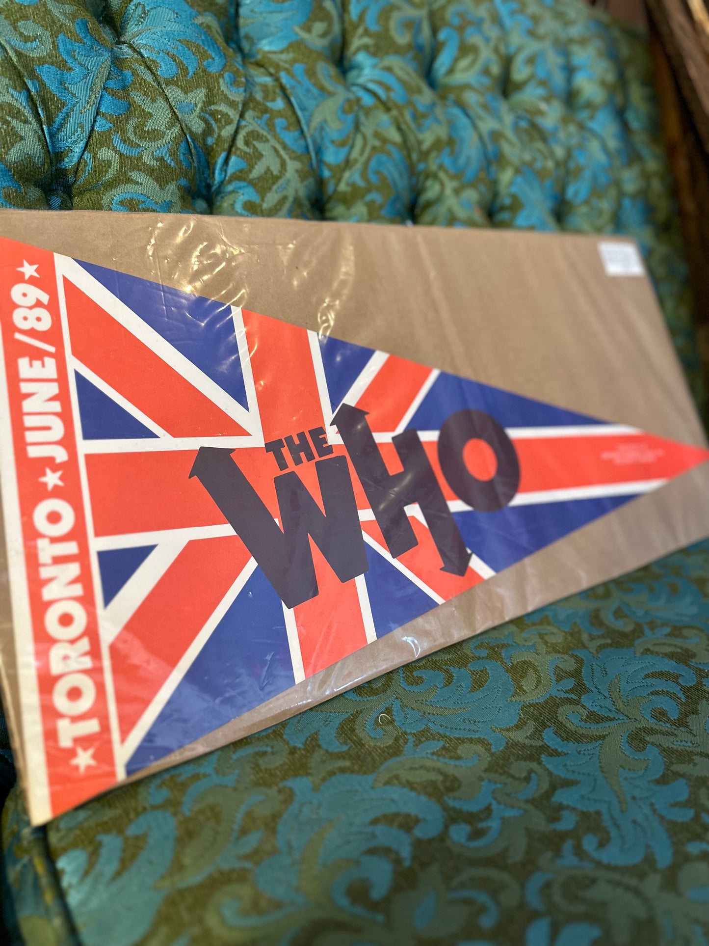 The Who Toronto June 89 concert pennant