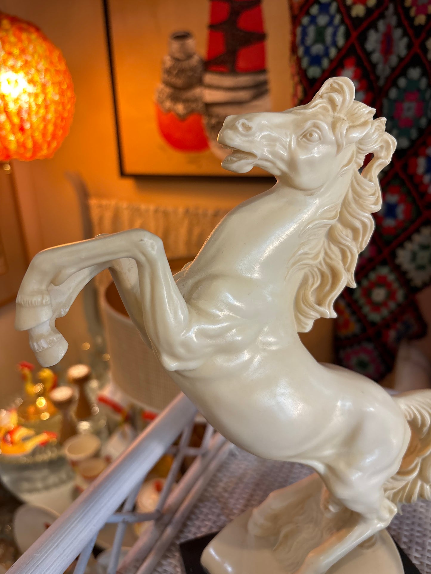 Italian Horse Sculpture- signed A.Santini