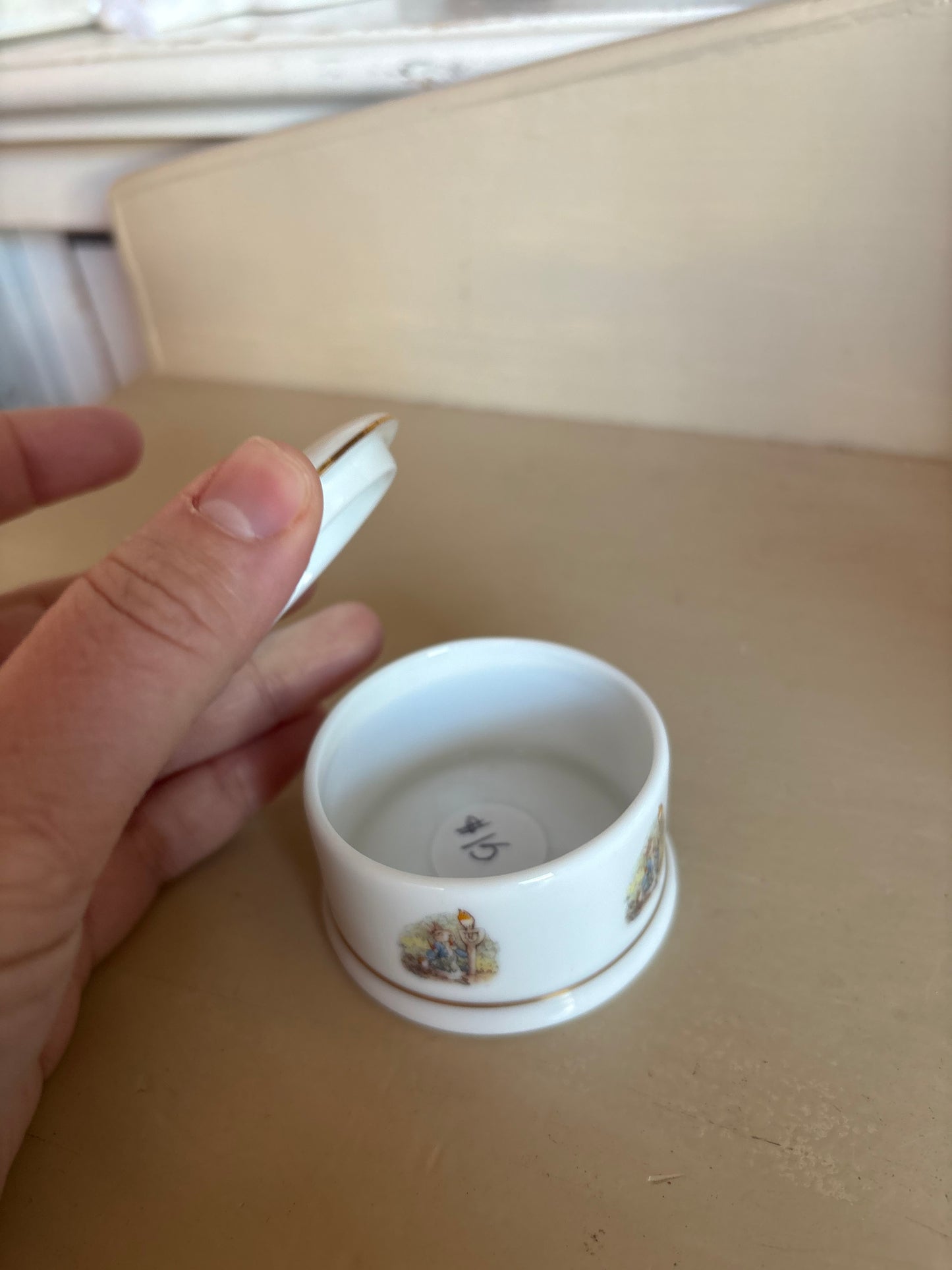 Beatrix Potter Peter Rabbit & Friends Trinket Box - Reutter Porzellan Germany