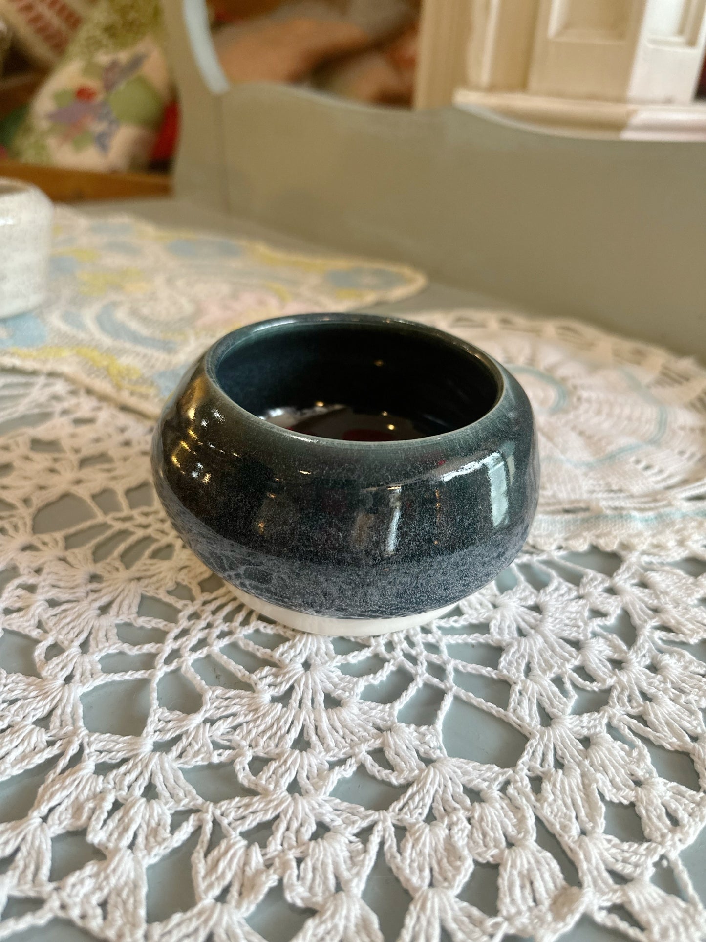 Artisan pottery - two toned planter