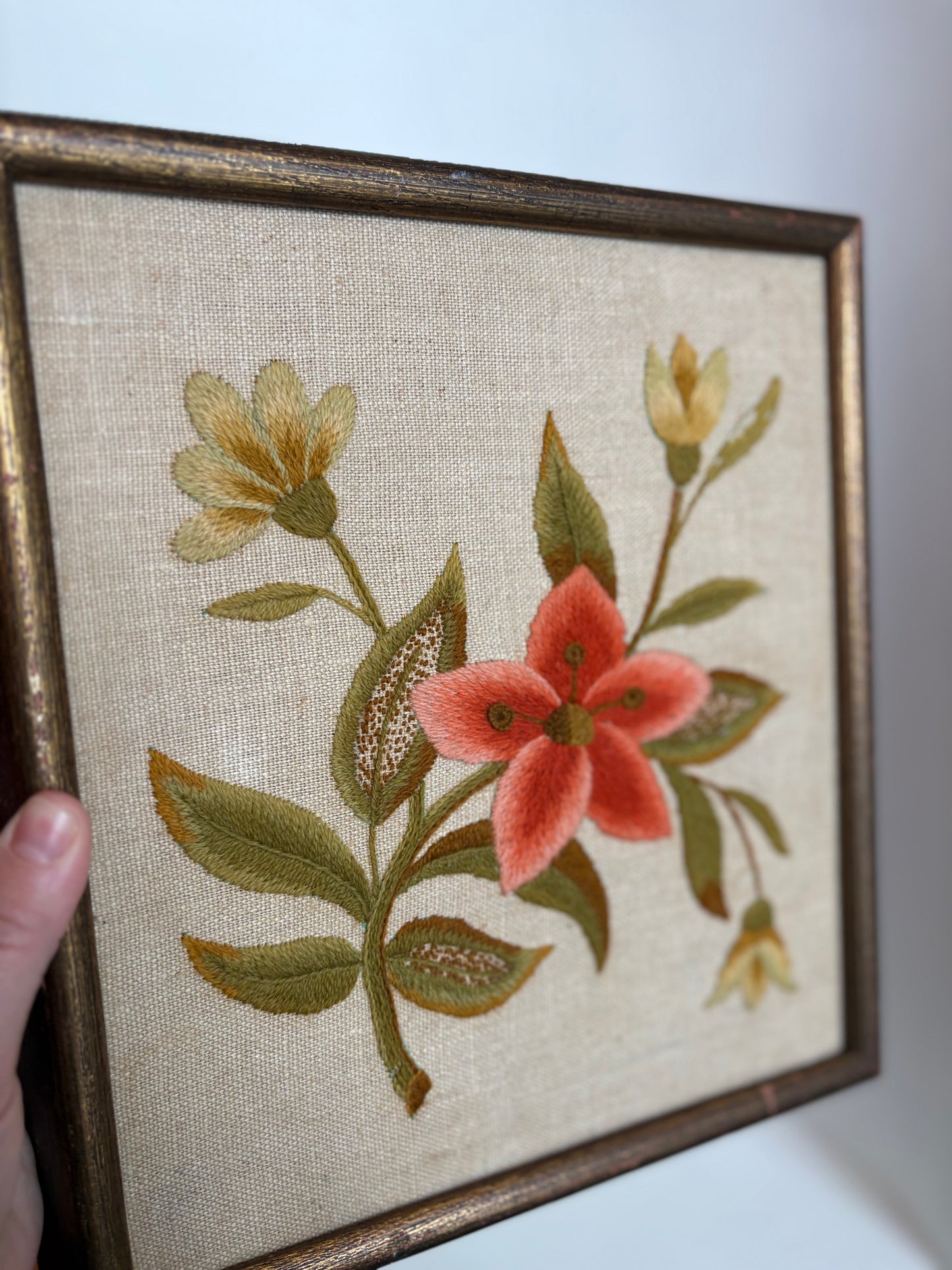 Needlework Wall Art Flowers