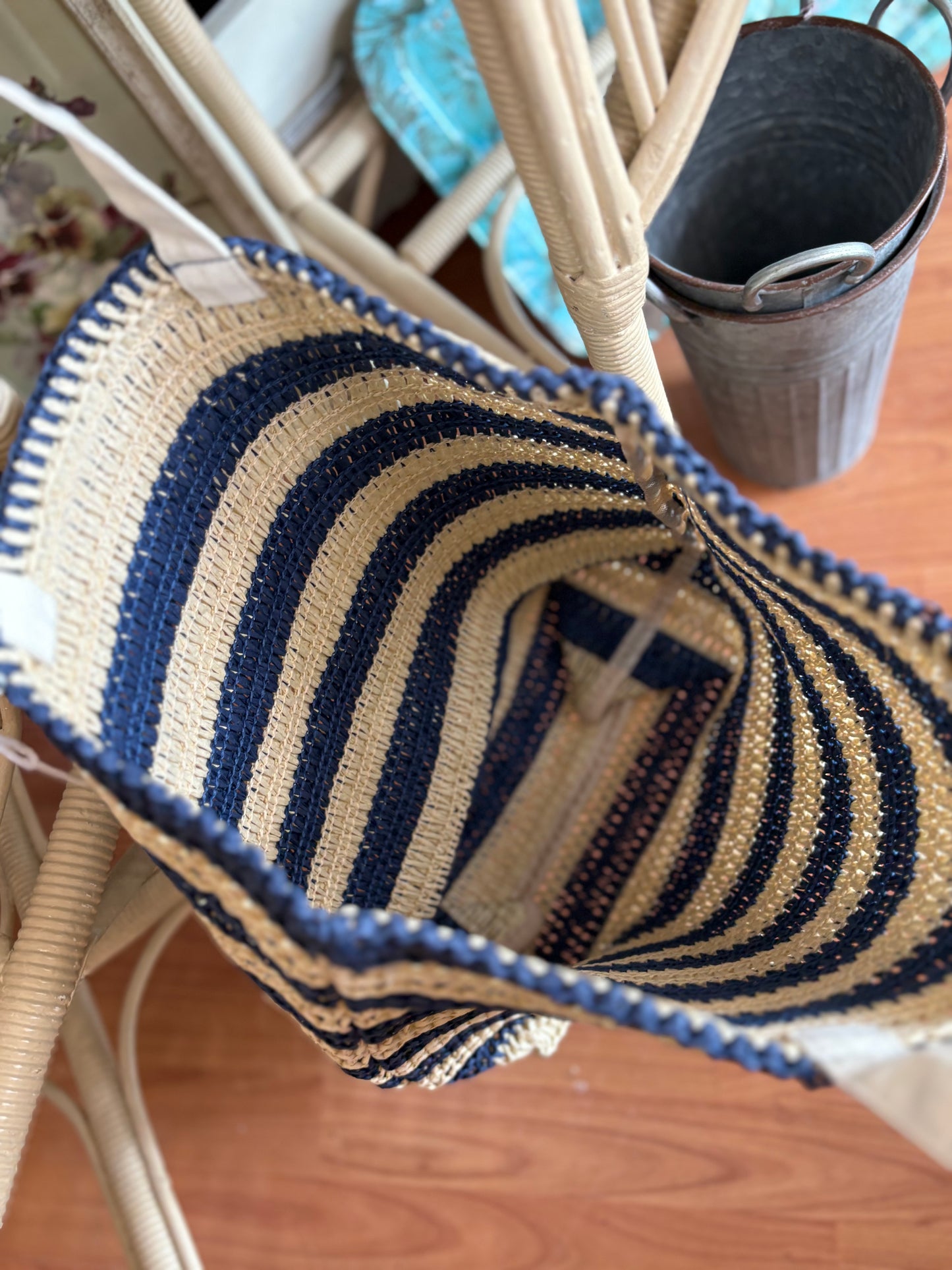 Woven shopping bag / beach bag