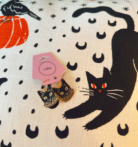 Black Cat Club earrings