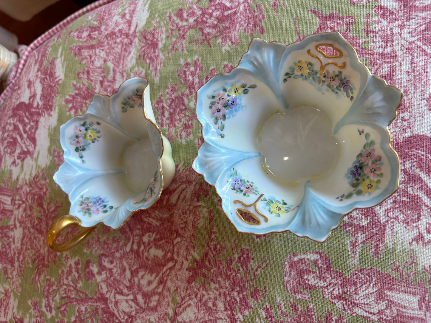 Floral Cream & Sugar Set