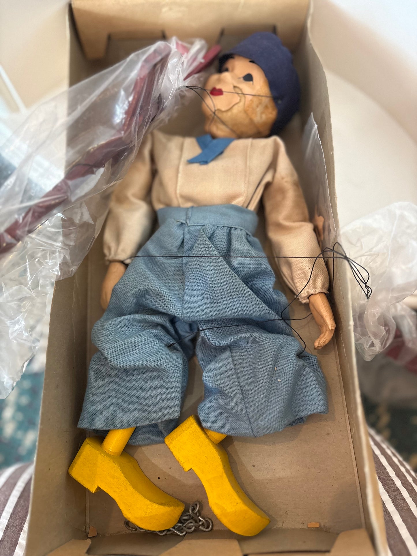 1940s Hazelle’s Dutch Boy Marionette Puppet