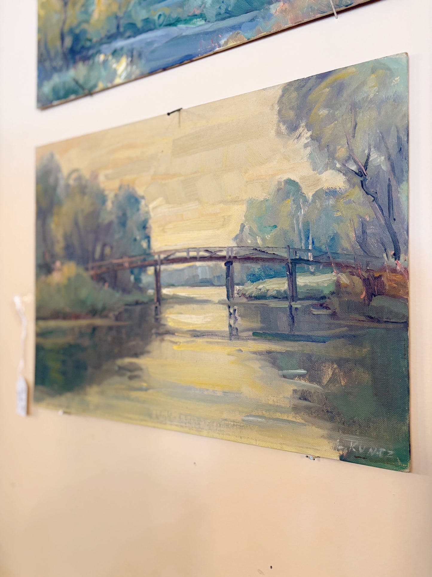 1960s New York oil Paintings - signed L. Kuntz