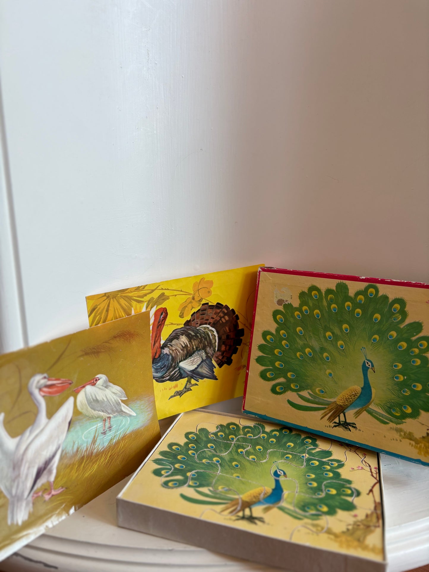 Set of 3 Wooden Animal Puzzles in a box