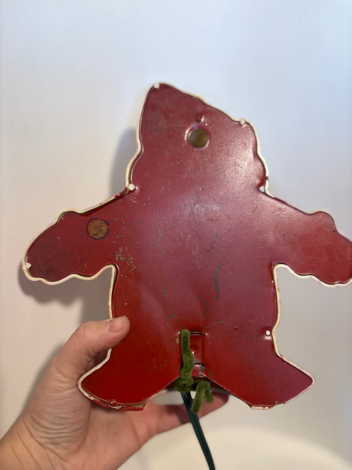 1950s Santa Glow Wall Plaque or Tree Topper
