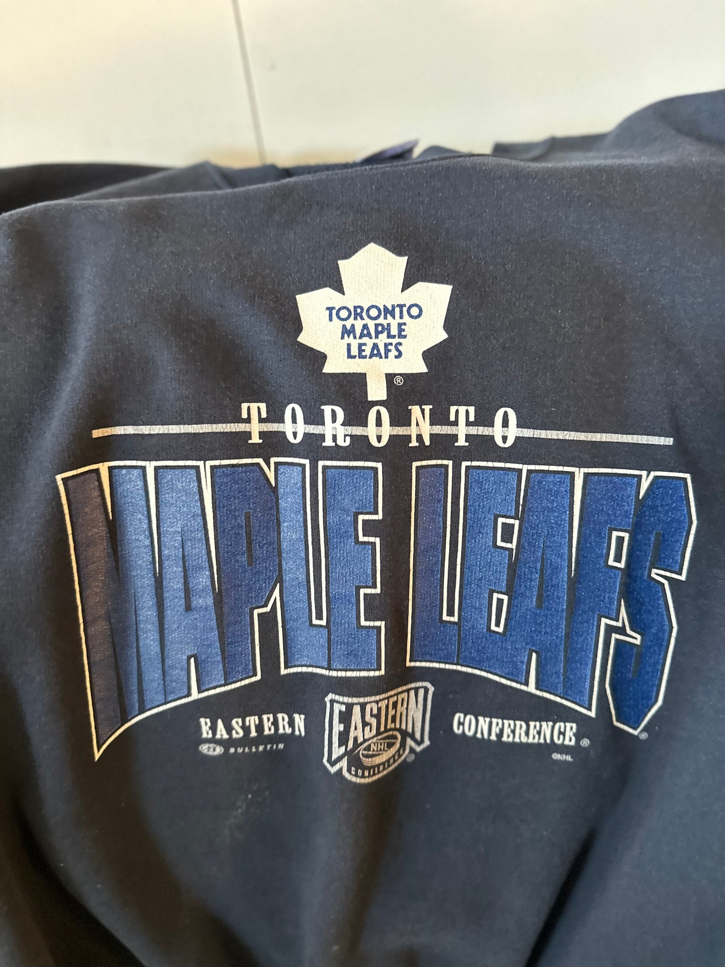 90s Large Toronto Maple Leafs Eastern NFL Conference vintage Crewneck