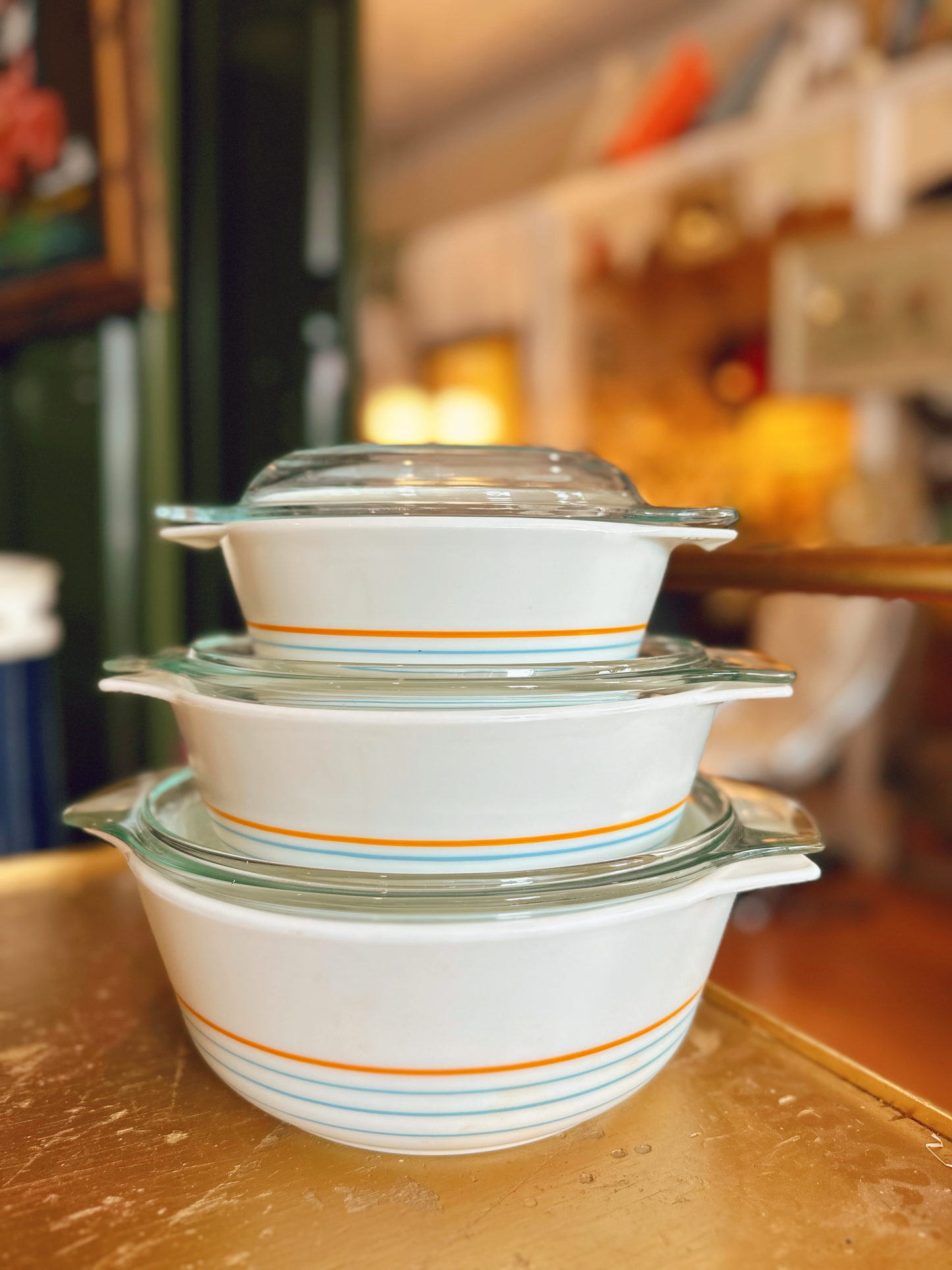 Pyrex Zoom set of 3 casserole / nesting bowls