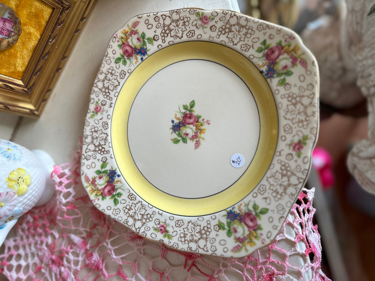 H&K Turnstall floral porcelain plate