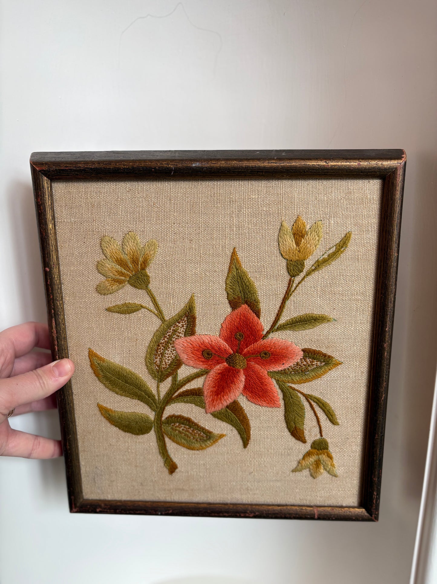 Needlework Wall Art Flowers
