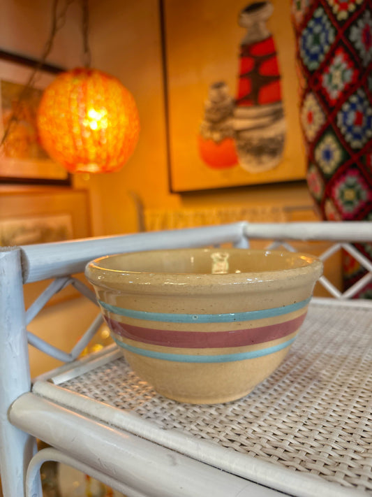 Striped Pottery Bowl