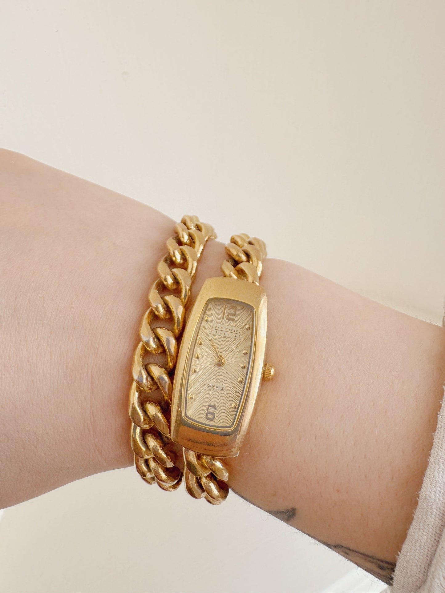 Joan Rivers Classics Chain Wraparound Watch