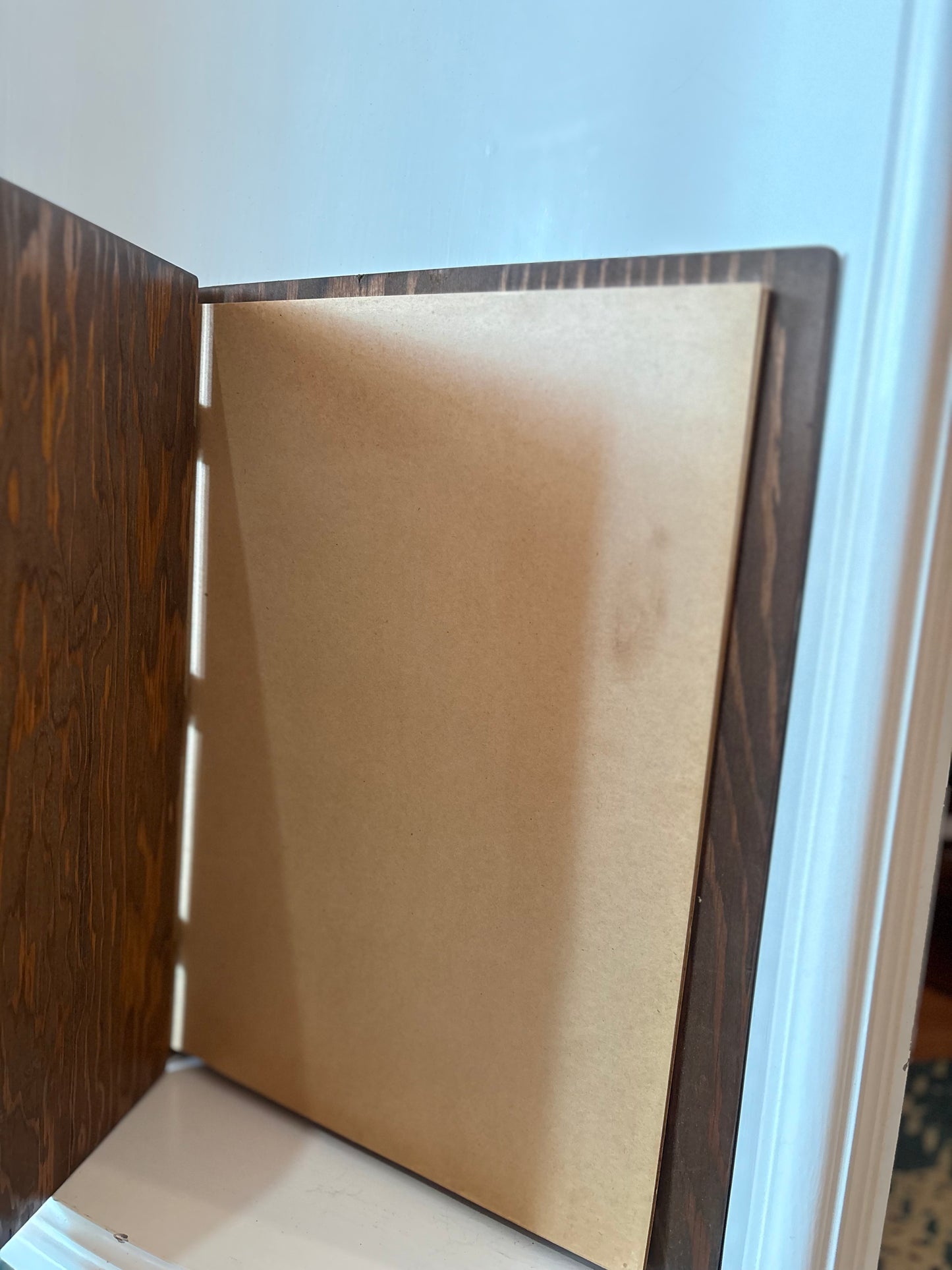 “My Scrapbook” mid century scrapbook with wood cover - never used