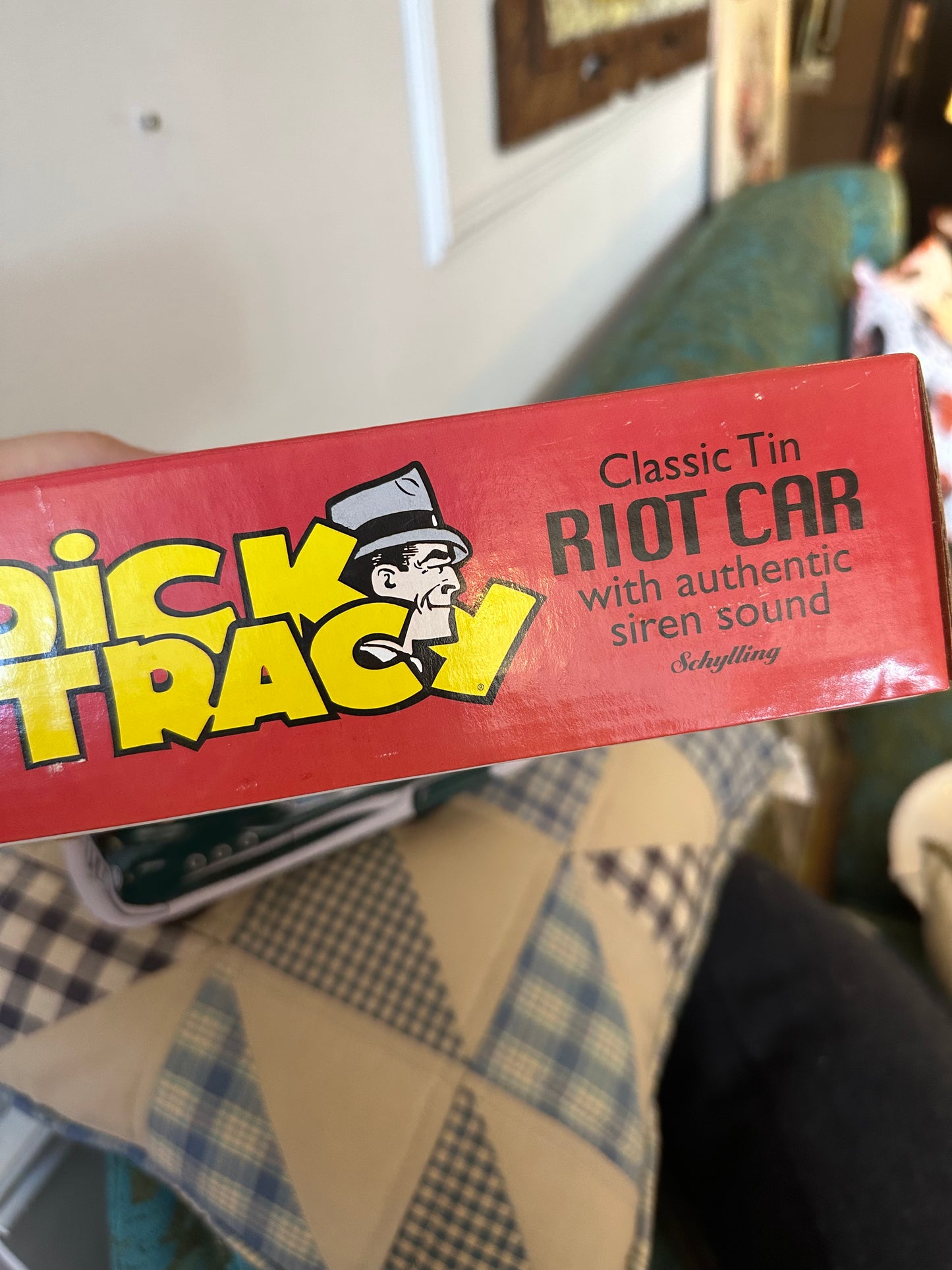 Schylling Dick Tracy Tin Riot Car with siren sound (2002)