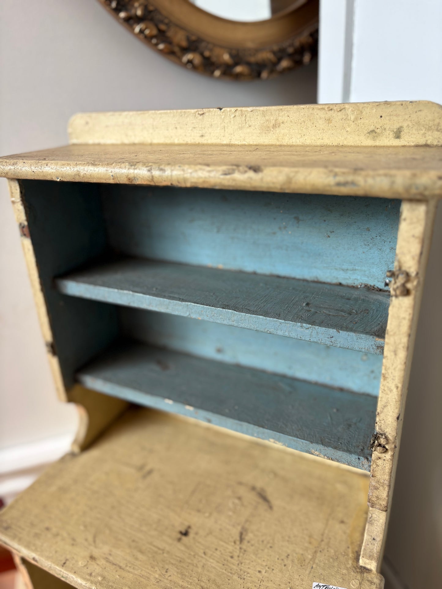 Antique Doll Kitchen Cupboard 19.5 inches tall