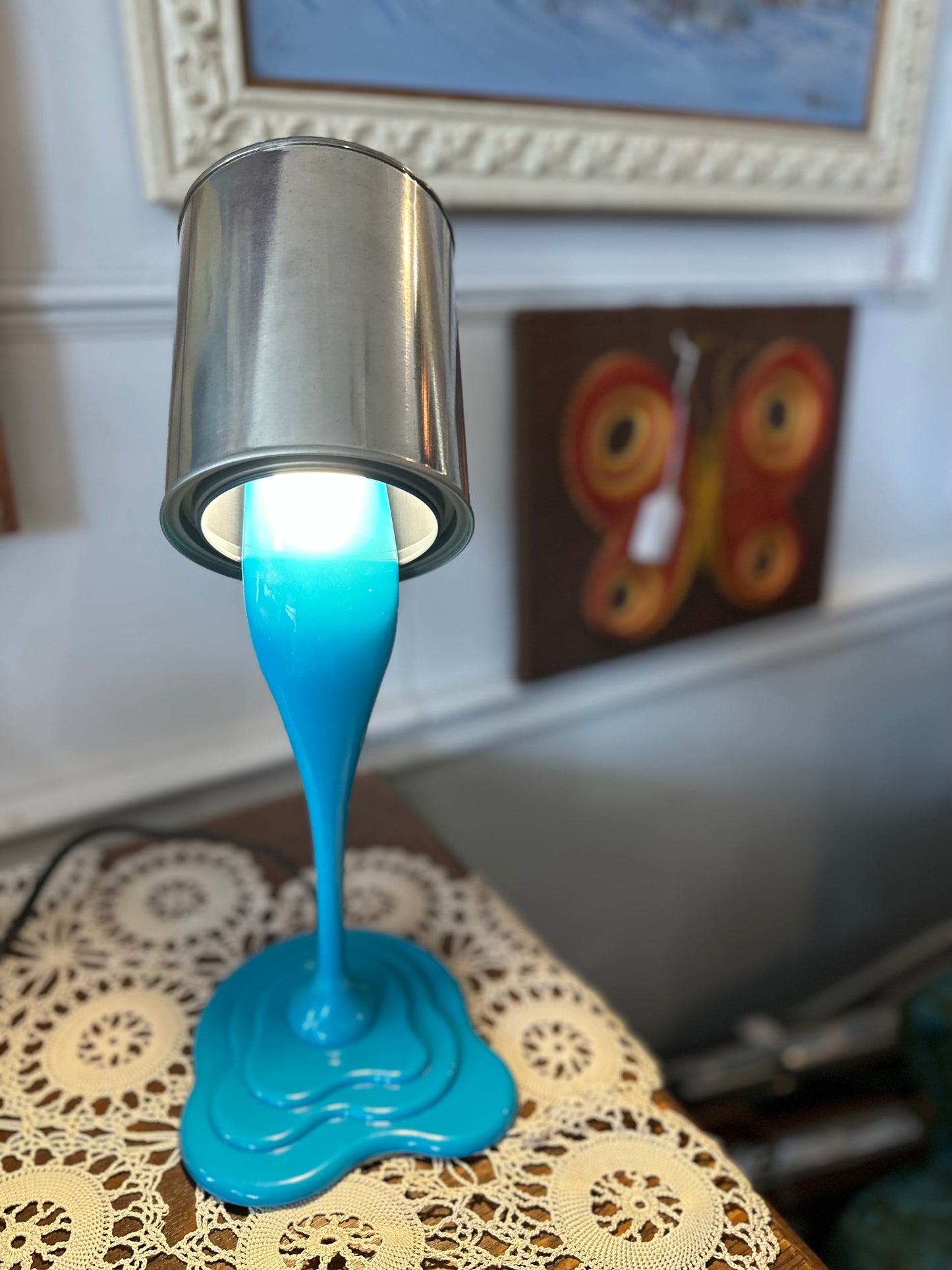 Paint can lamp