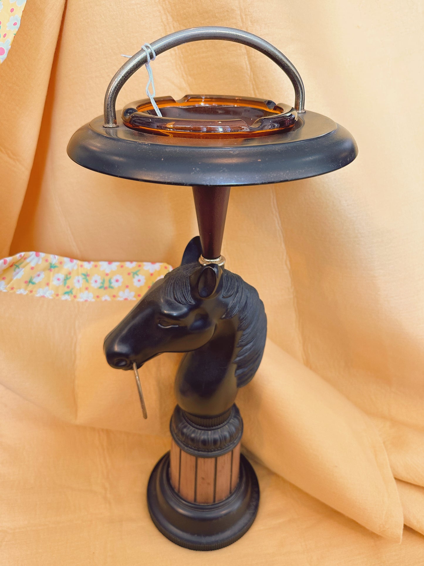 Mid Century modern horse ashtray stand