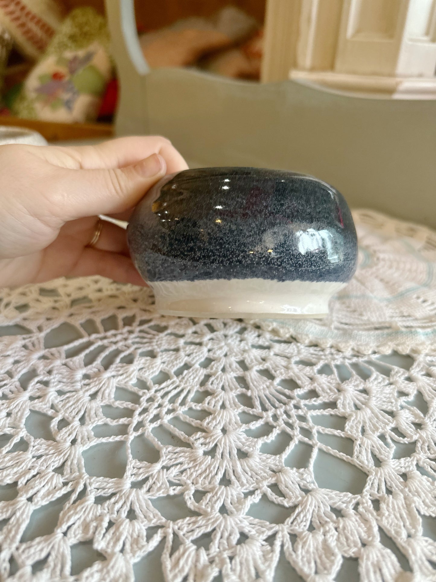 Artisan pottery - two toned planter