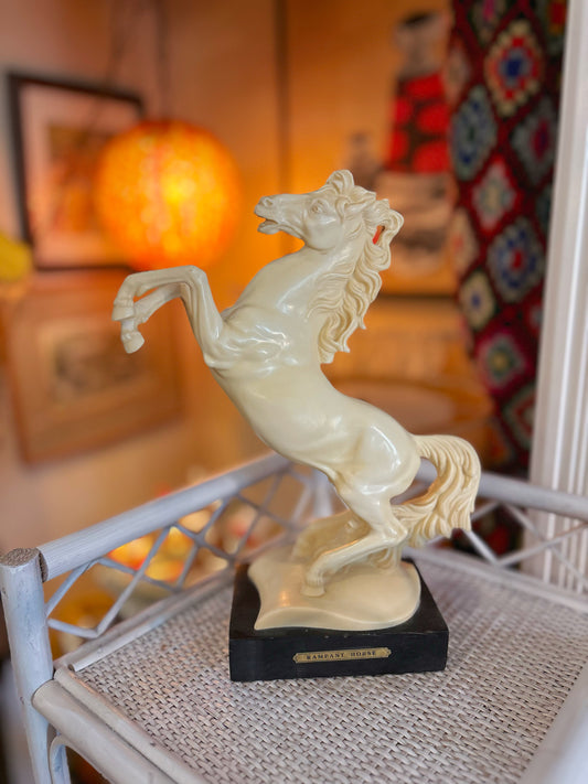 Italian Horse Sculpture- signed A.Santini