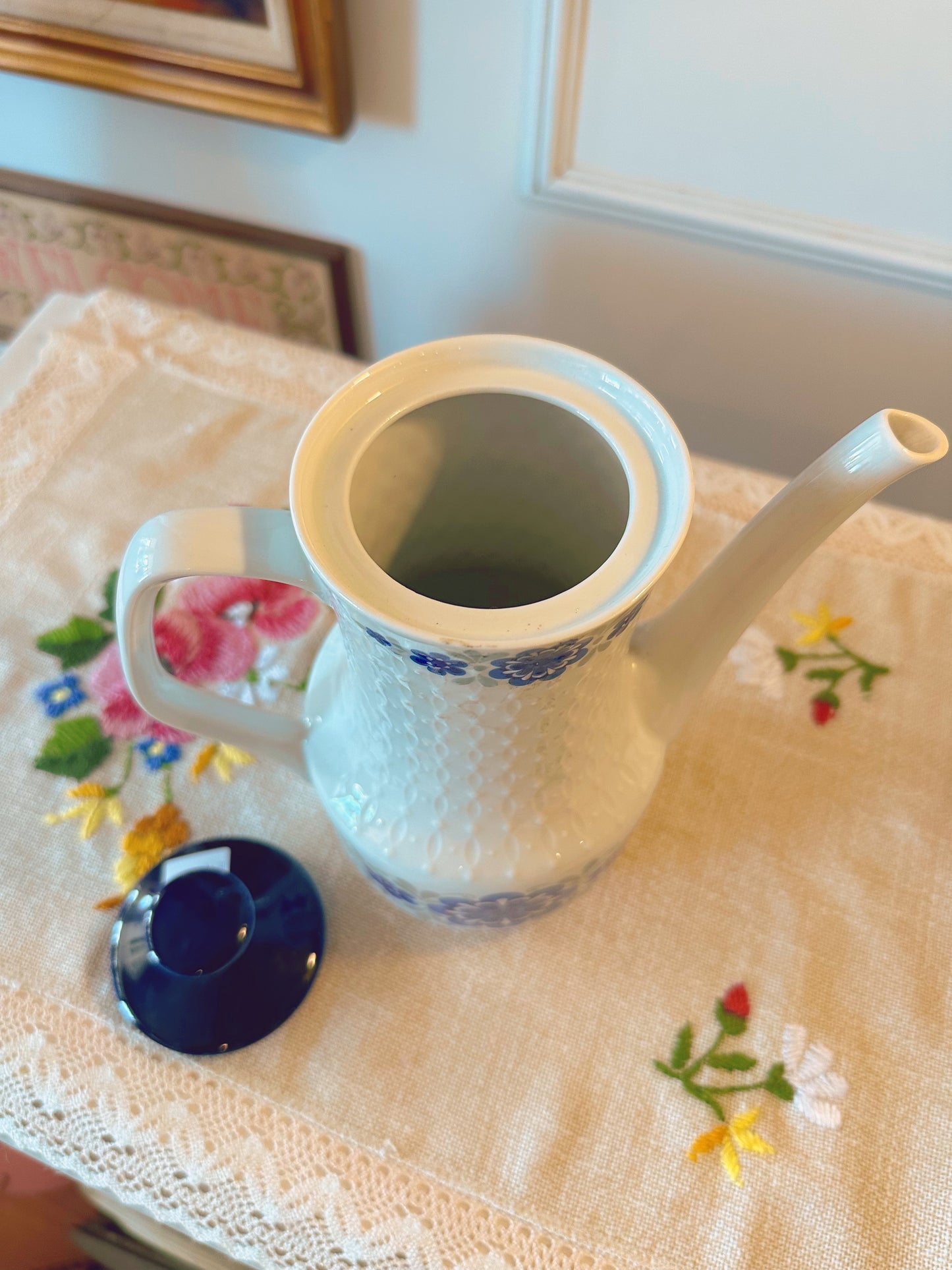 Mitterteich bavaria blue floral teapot