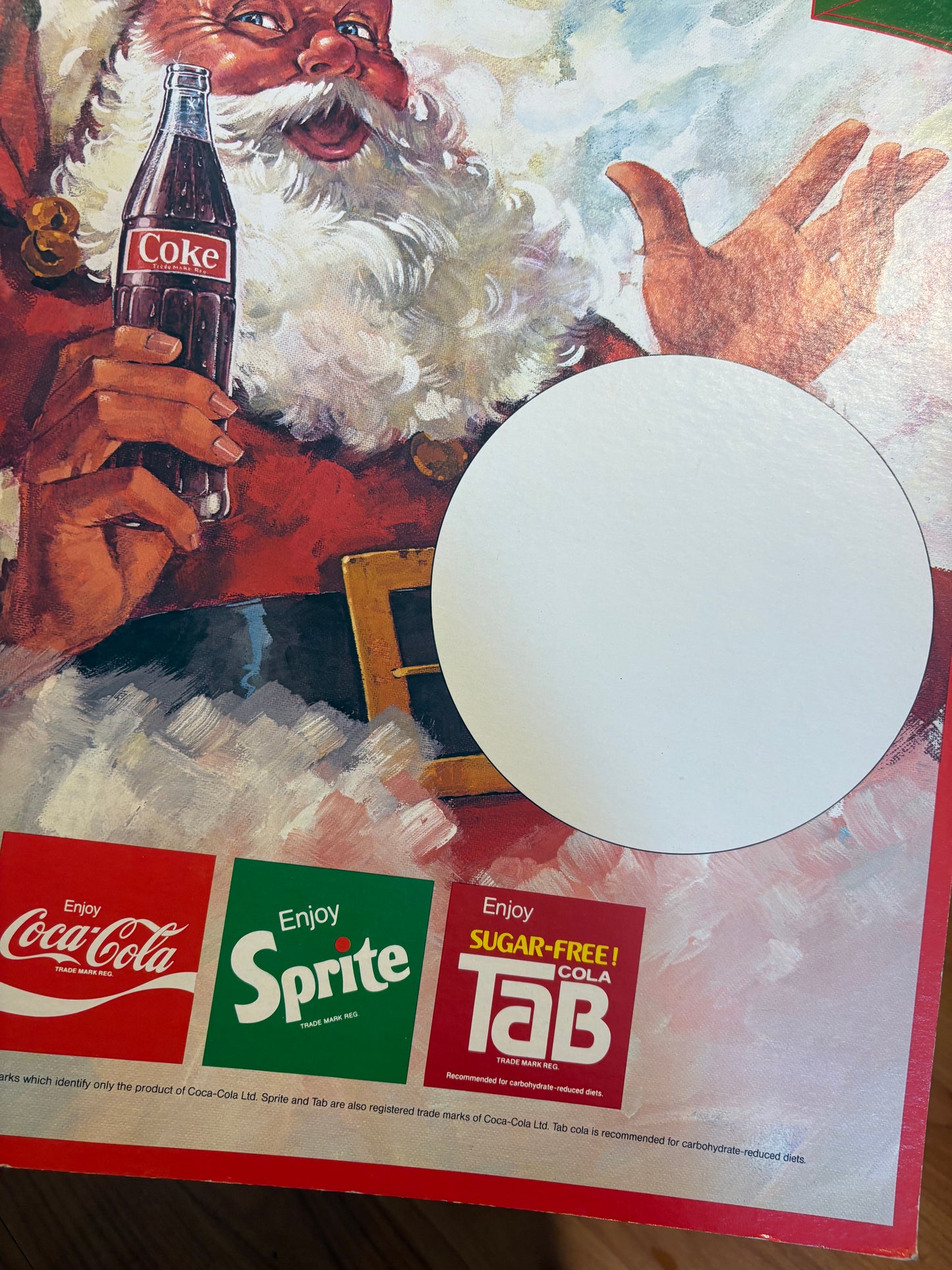 Coca Cola vintage cutout - The biggest taste this season! Coca Cola, sprite and Tab.