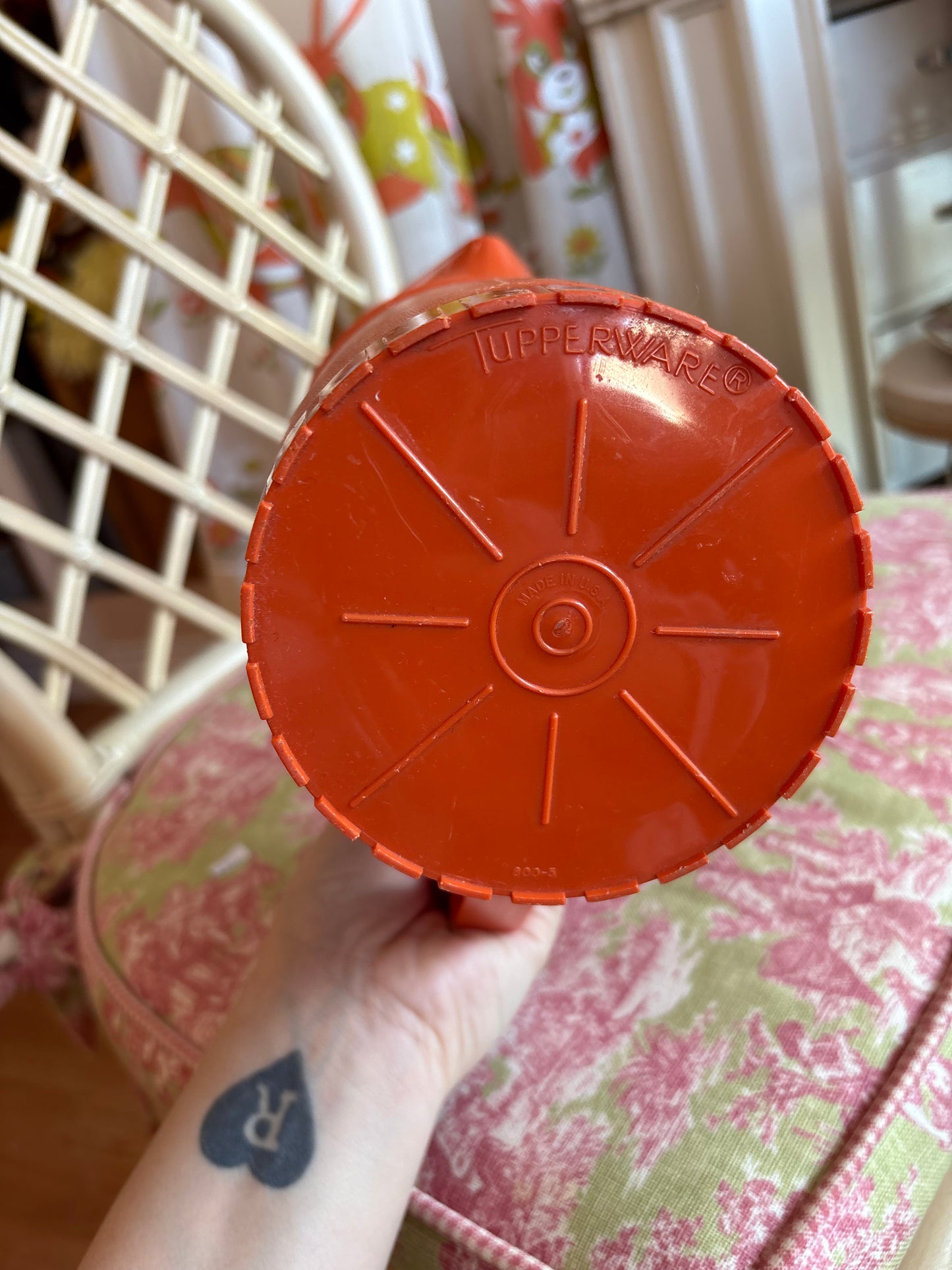 Orange Tupperware Juice Jug