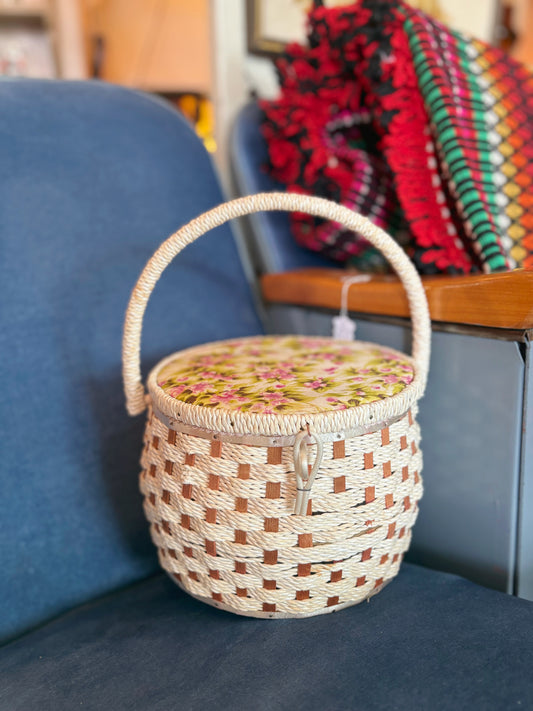Round Sewing Box - made in Japan