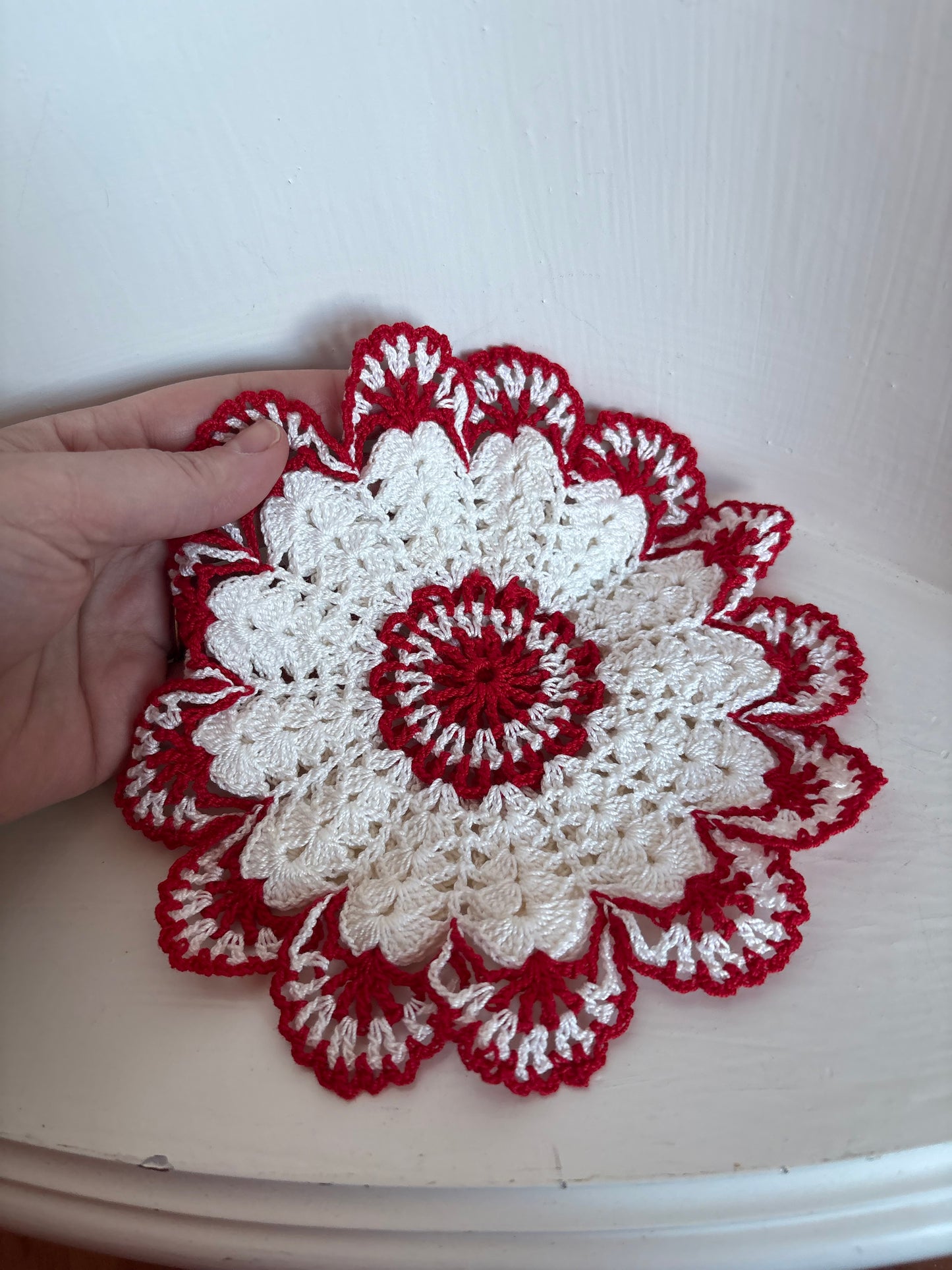 Pair of Round doilies