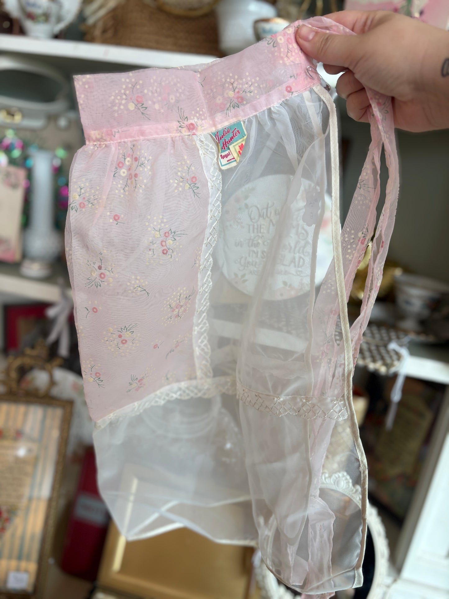 Julie Hunter vintage floral apron
