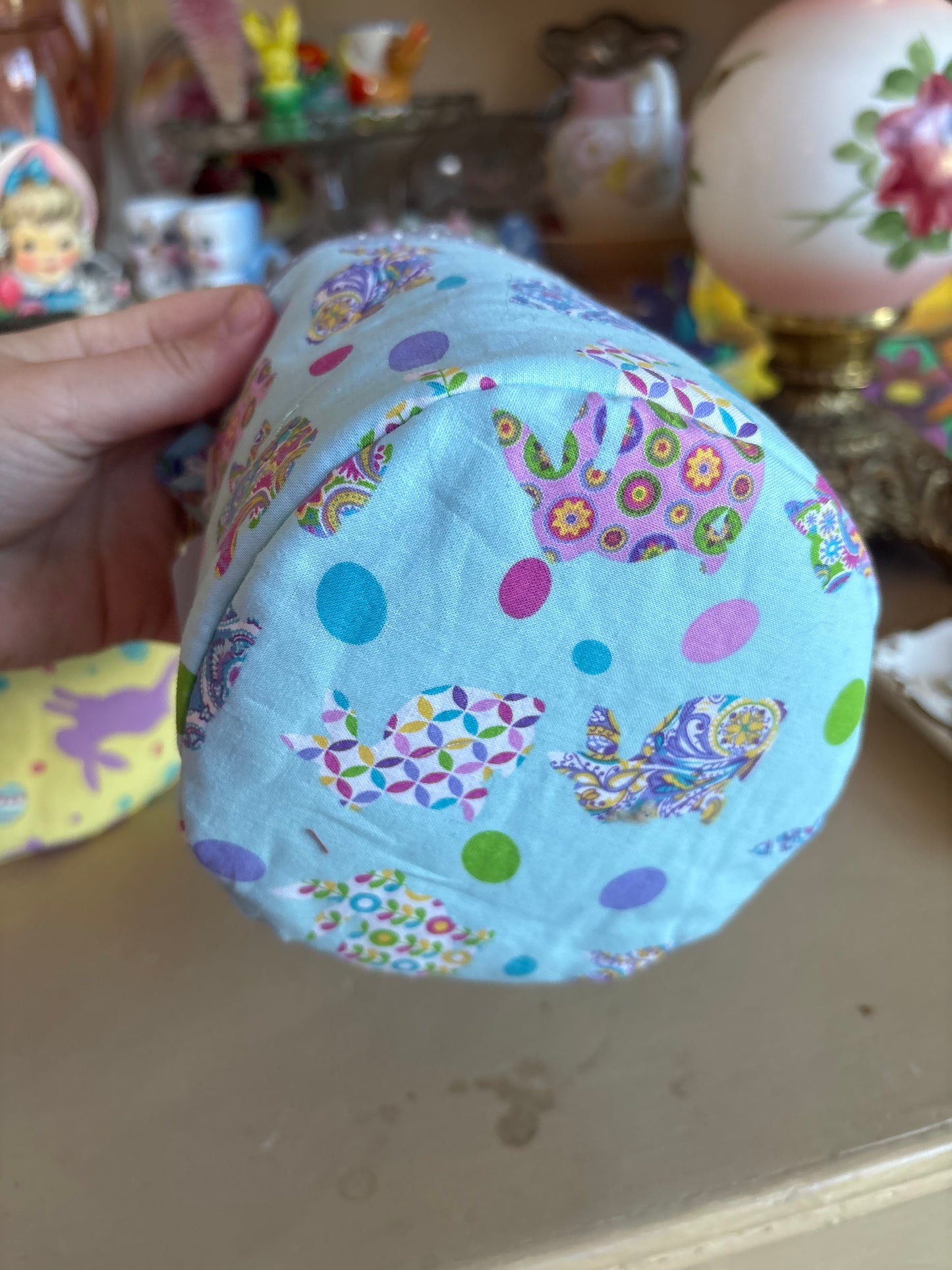 Blue Bunny Easter Basket Handmade by Nana