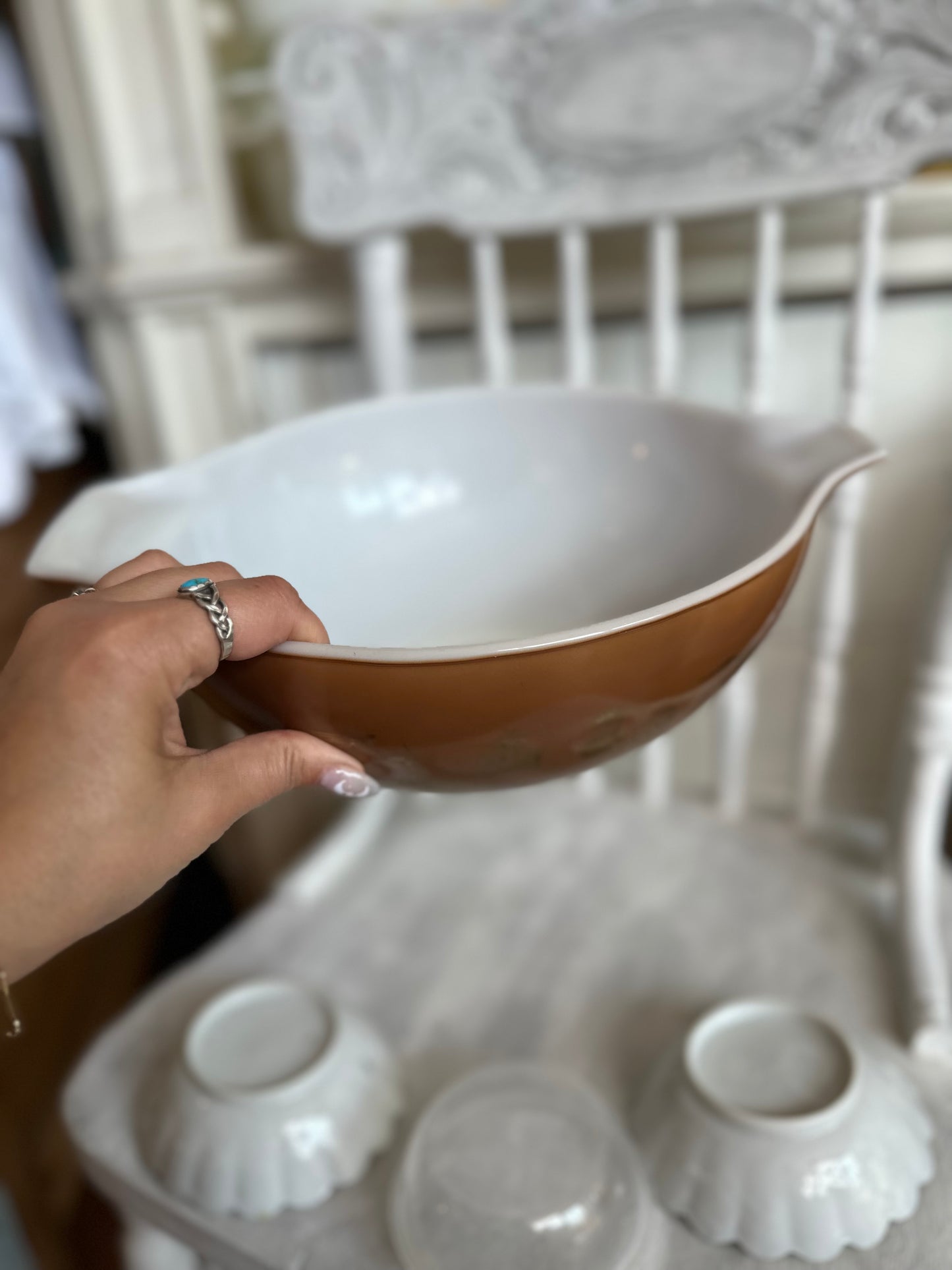 Early American Pyrex cinderella bowl 4 piece set