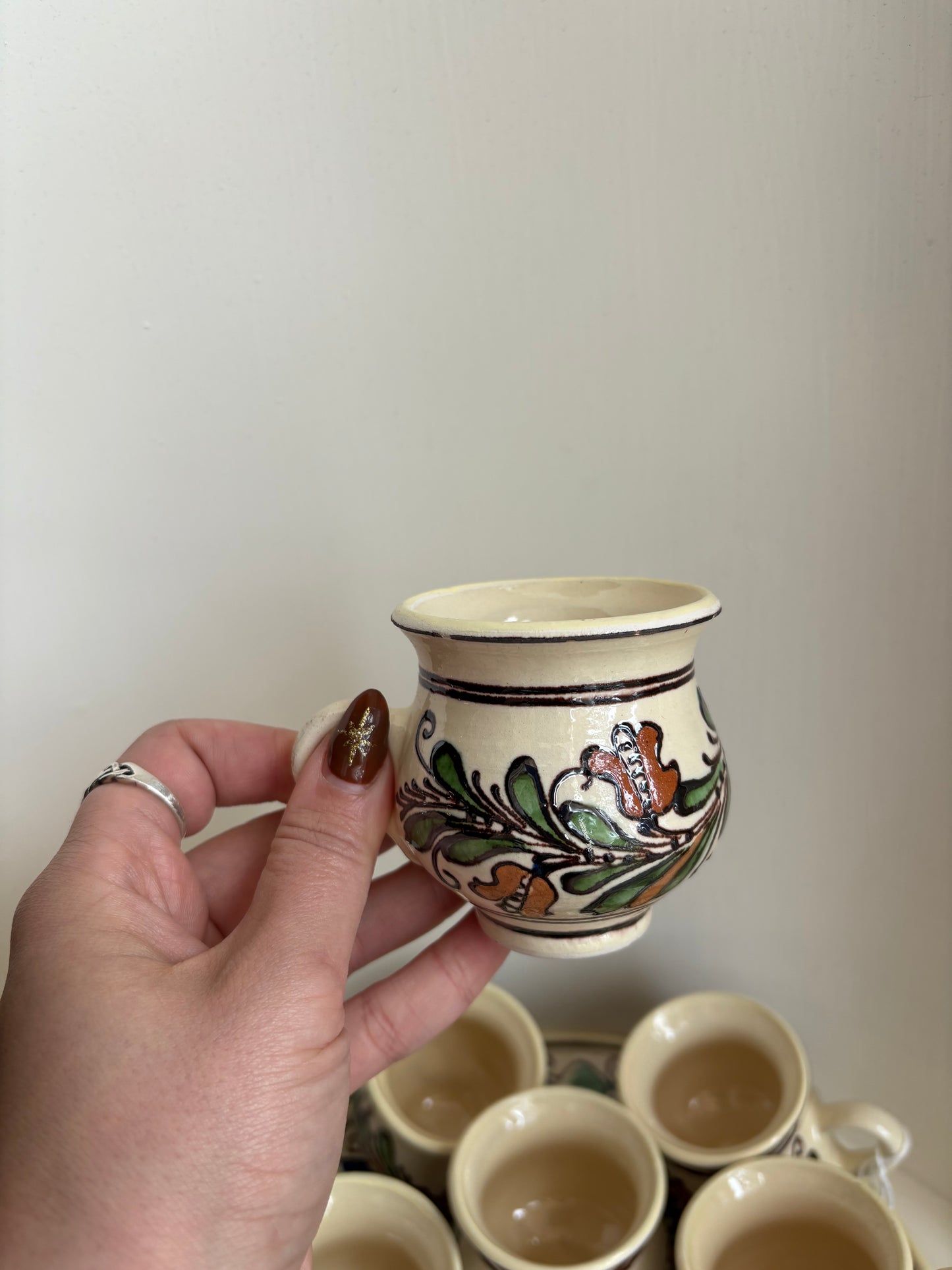 Korond Pottery Hungary Espresso Set