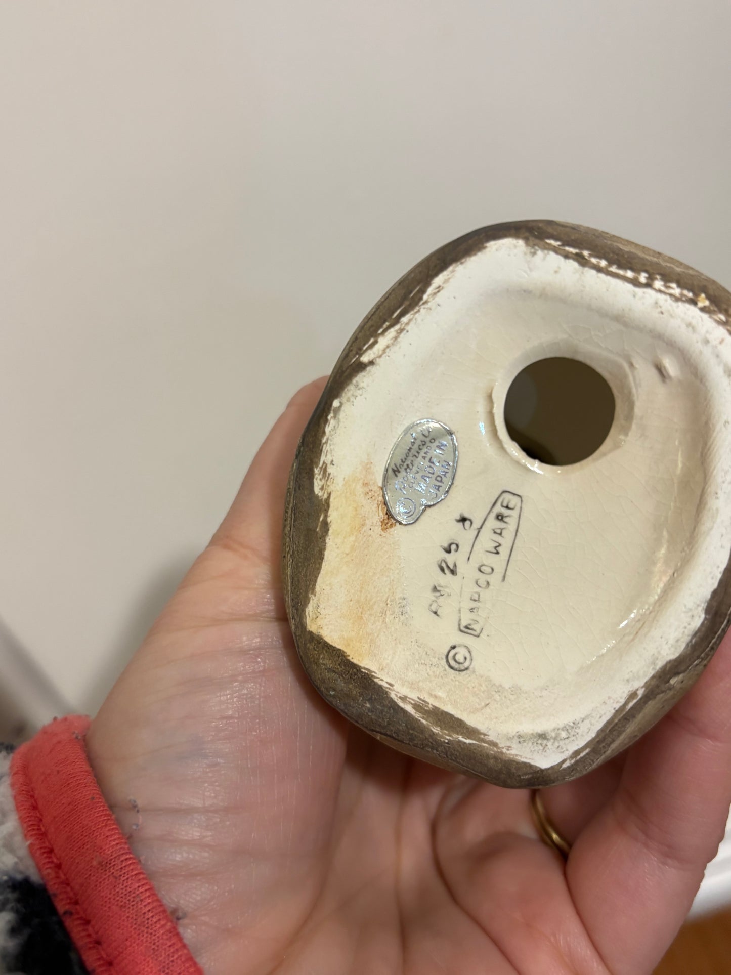 Napco Ware Ceramic Angel (eyes closed) - made in Japan