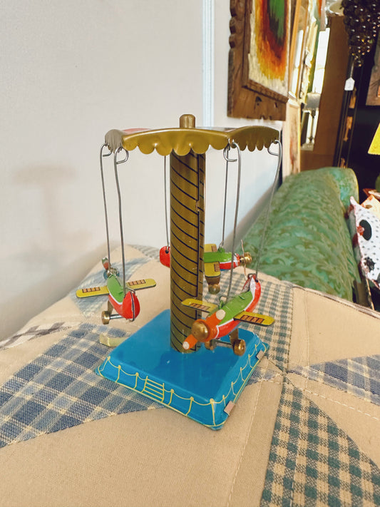 Shan MM089 Airplane Carousel Tin Toy