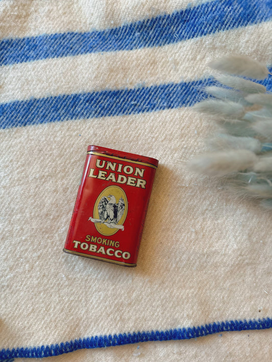 Union Leader vintage tobacco tin