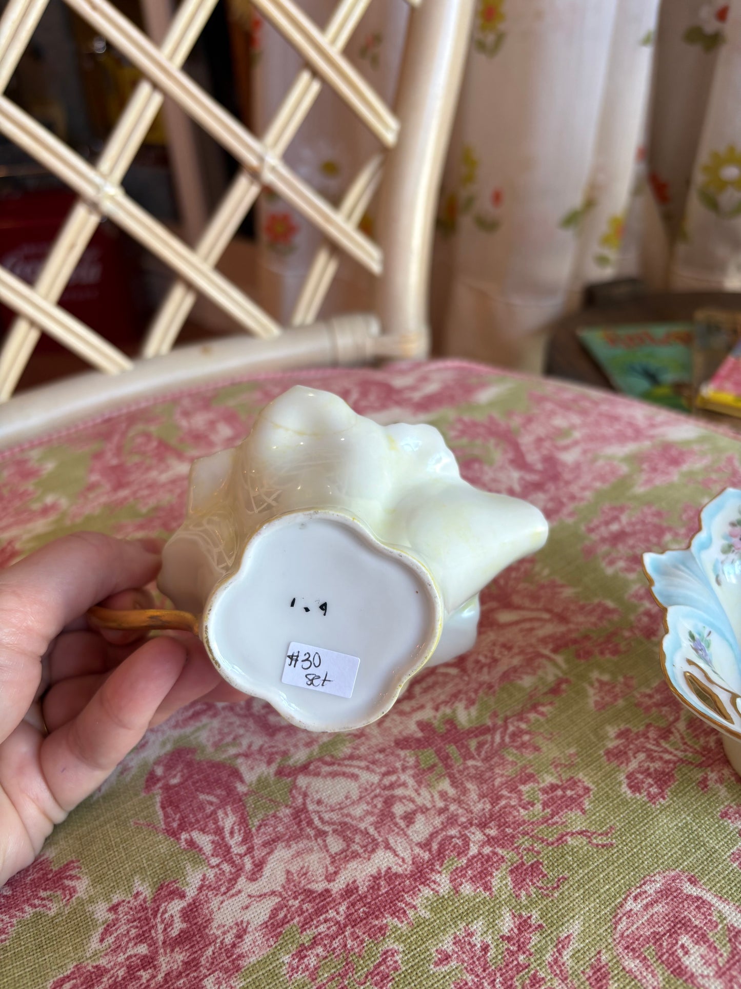 Floral Cream & Sugar Set