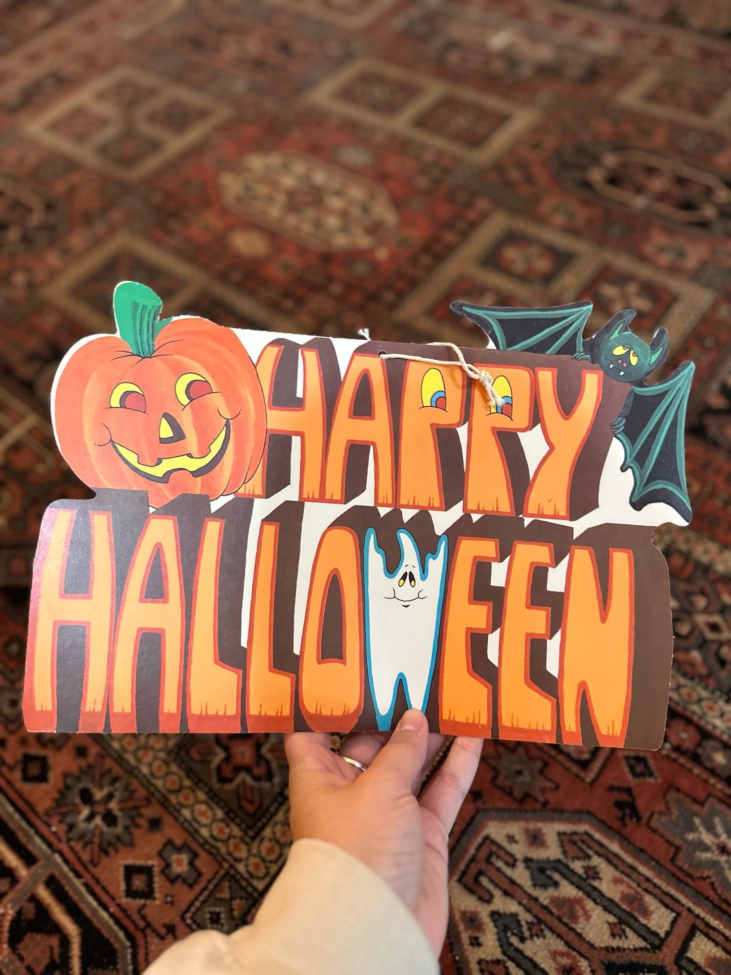 Happy Halloween vintage cutout