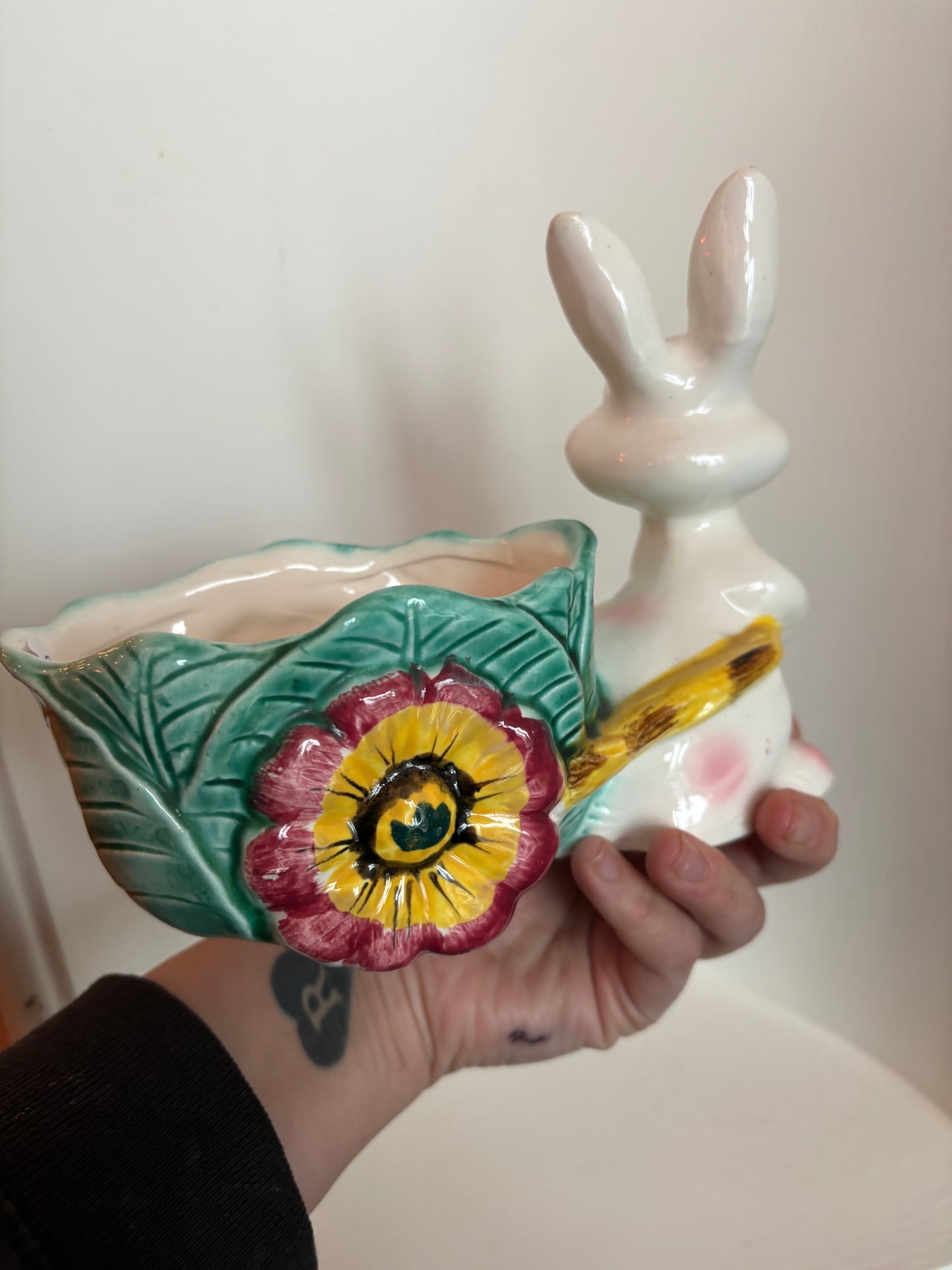 Bunny Harven Japan ceramic planter