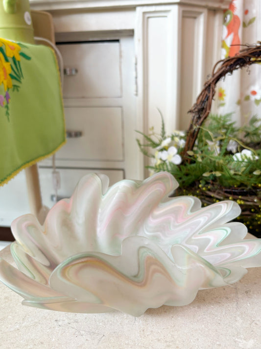Murano Glass Dish - pastels
